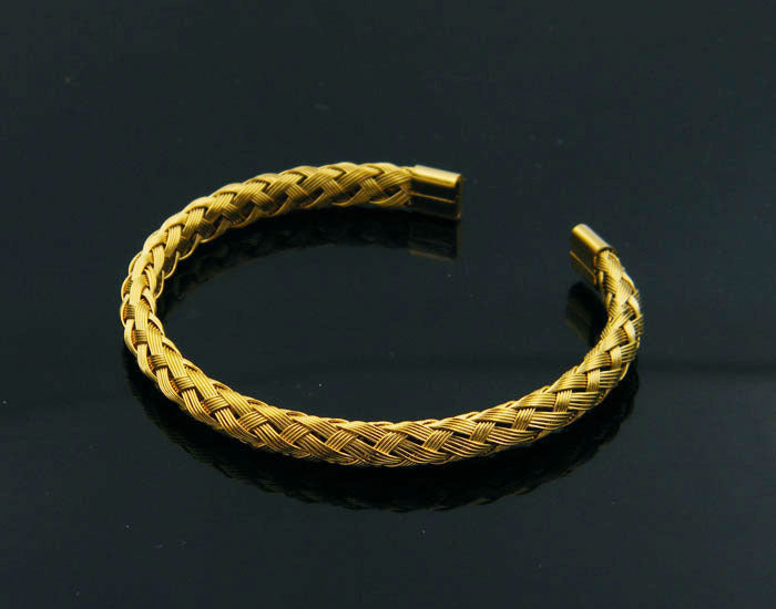 Twisted braided wire bracelet