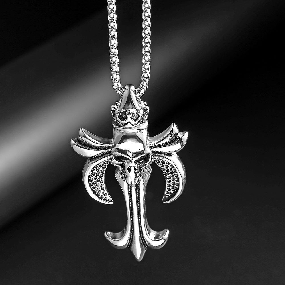 Angel Wings Love Cross Necklace
