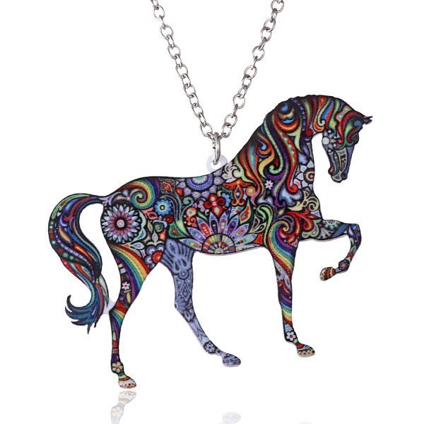 Animal Acrylic Thermal Transfer Necklace Fashion Wild Bird Necklace