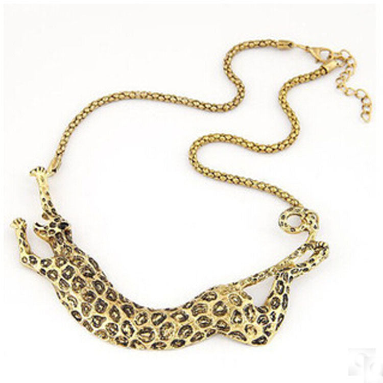 Metal Punk Exaggerated Small Animal Necklace