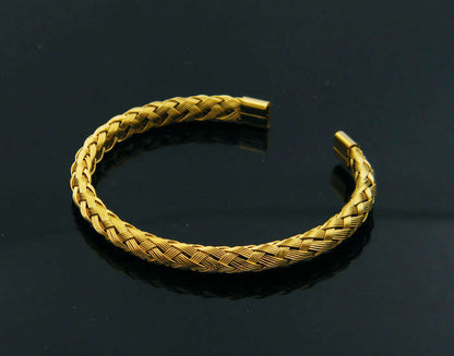 Twisted braided wire bracelet