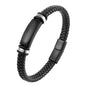 Braided stainless steel men's bracelet