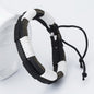 Leather braided bracelet