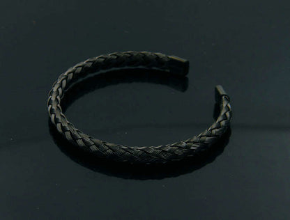 Twisted braided wire bracelet