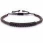 4mm copper bead adjustable braided bracelet