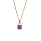 Cut Natural Necklace With Original Stone Pendant