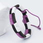 Leather braided bracelet