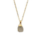Cut Natural Necklace With Original Stone Pendant