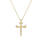 Simple Cross Necklace in Sterling Silver