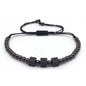 4mm copper bead adjustable braided bracelet