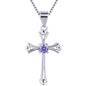 Cross Silver Pendant Necklace Clavicle Chain