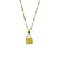 Cut Natural Necklace With Original Stone Pendant