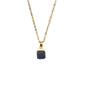 Cut Natural Necklace With Original Stone Pendant
