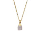 Cut Natural Necklace With Original Stone Pendant
